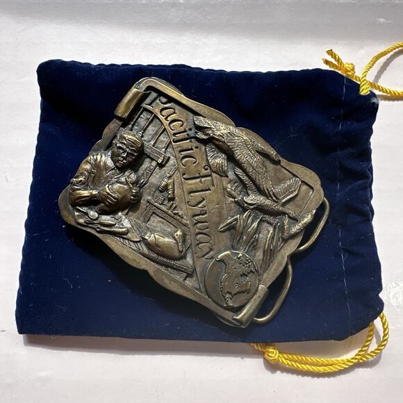 1984 1st Edition Pacific Flyway Belt Buckle by LTD PREMIUM CO Number 29 - Picture 12 of 12